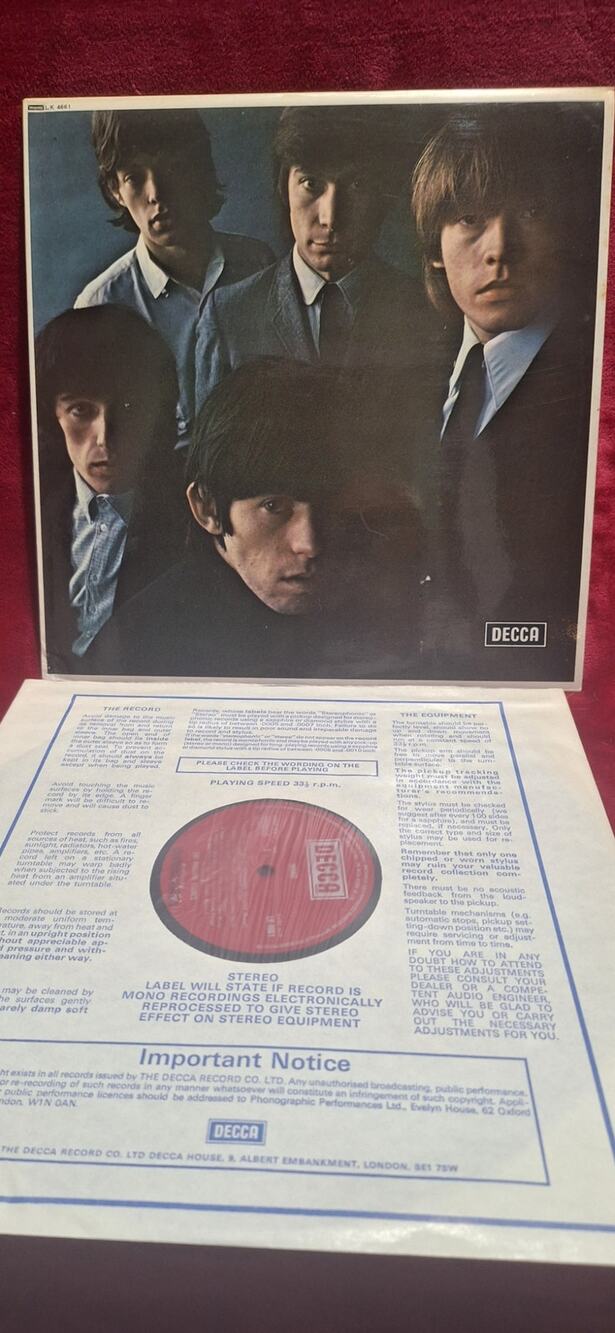 Rolling Stones No. 2 UK Mono DECCA LK4661 Vinyl XARL-6619-4A VG+